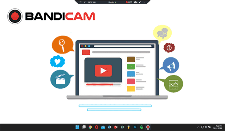 PPT与摄像头同时录制 - Bandicam(班迪录屏) 录制 PPT - Bandicam(班迪录屏)