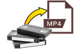 录像带视频转换为 MP4 